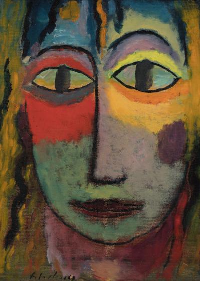 Alexeï von Jawlensky, Tête de femme 'Méduse', Lumière et Ombre, 1923