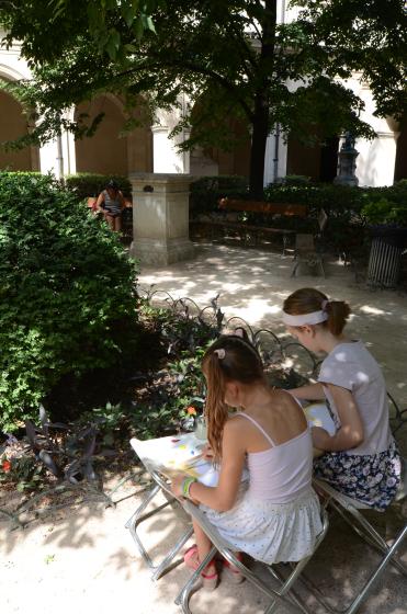 Jardin au bout du pinceau
