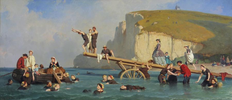 tableau étretat