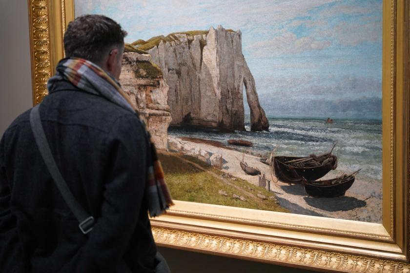 Gustave Courbet (1819-1877) La Falaise d’Étretat, après l’orage, 1869-1870
