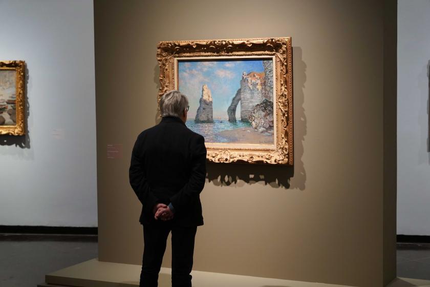 Claude Monet Étretat, l’Aiguille et la Porte d’Aval, 1885