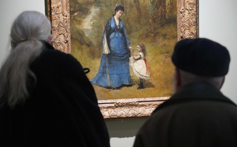 Camille Corot, Élisabeth Stumpf et sa fille Madeleine