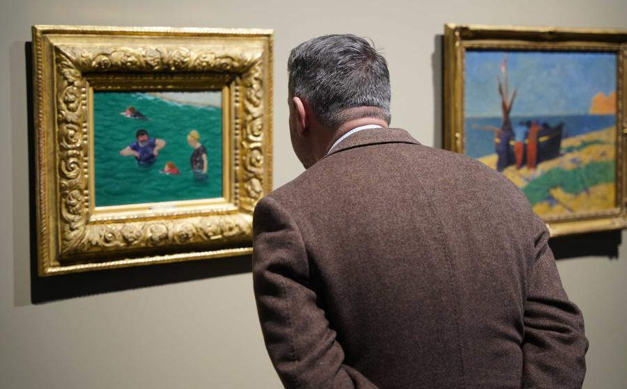 Félix Vallotton, Quatre baigneurs à Étretat, 1899