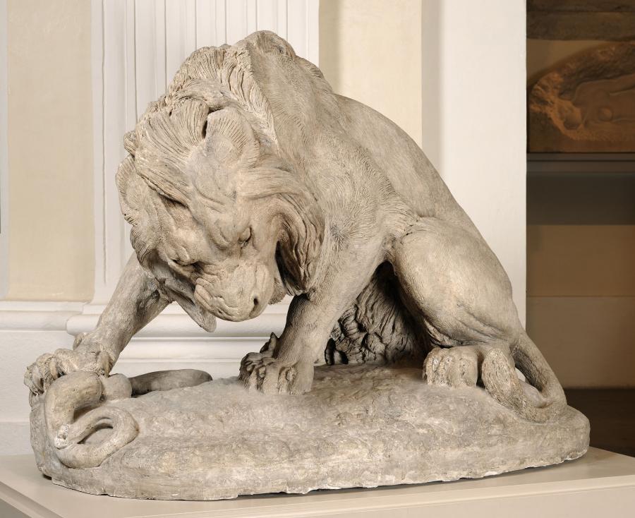 Antoine Louis Barye, Lion au serpent, 1832.