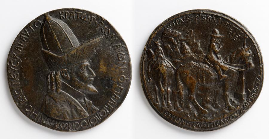 Antonio di Puccio Pisano, dit Pisanello, Médaille de Jean VIII Paléologue,1438.