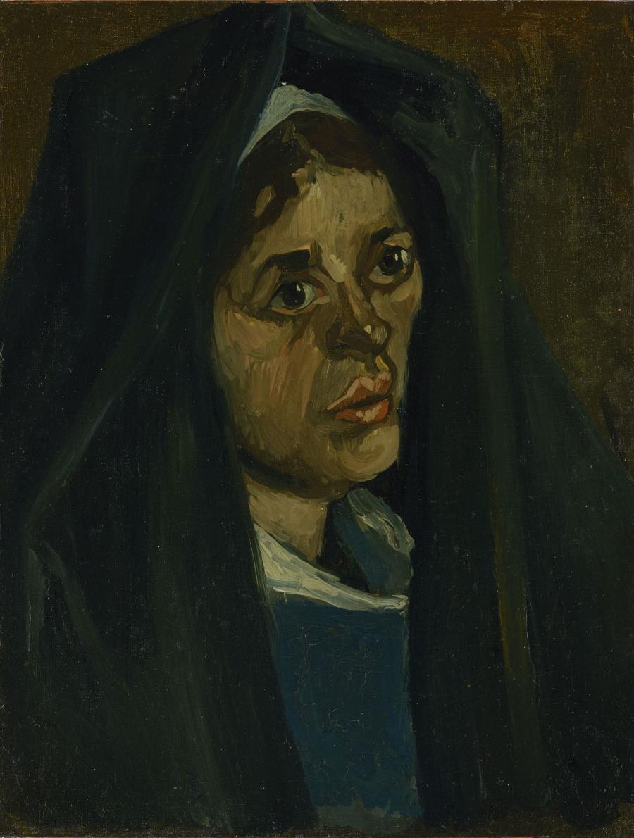 Vincent van Gogh, Paysanne au châle vert, 1885.