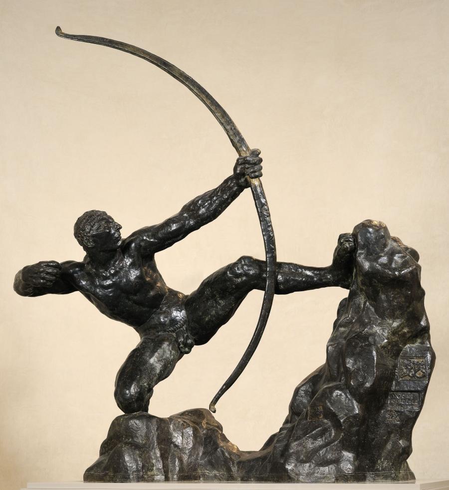 Antoine Bourdelle, Héraklès archer, dit : Héraklès tue les oiseaux du Stymphale (deuxième version), 1909-1923.