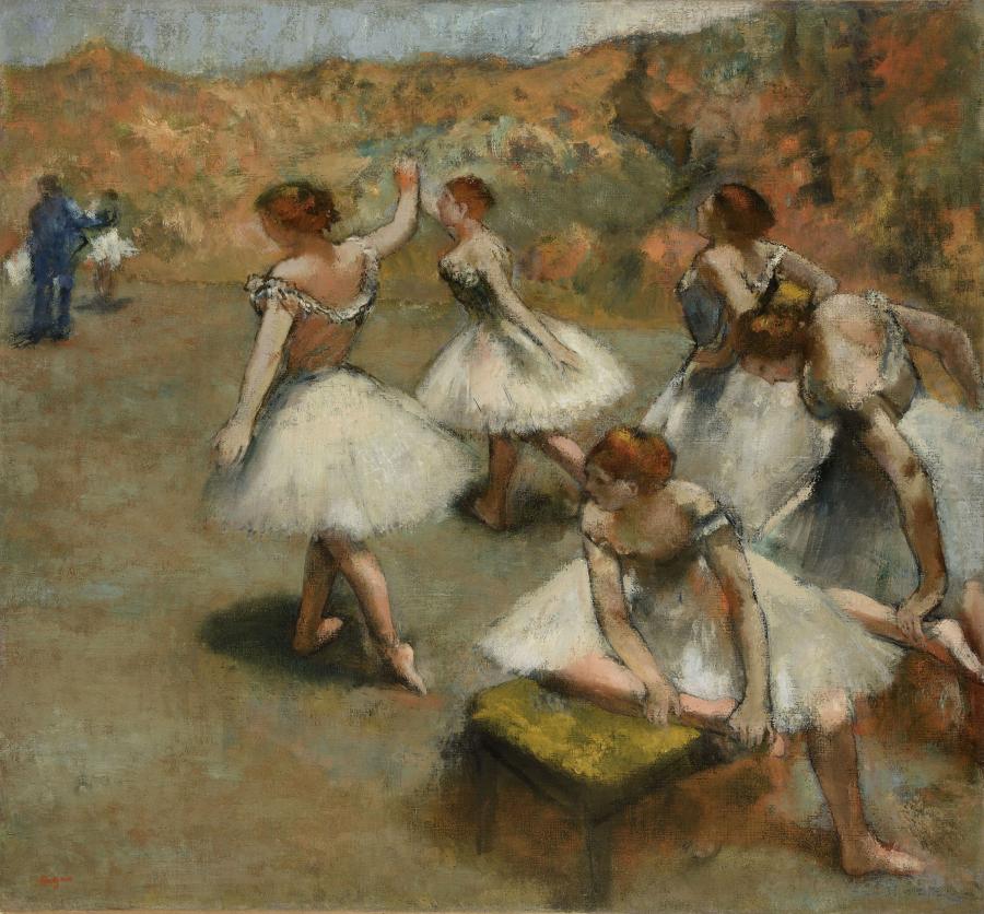 Edgar Degas, Danseuses sur la scène, ca 1889. 