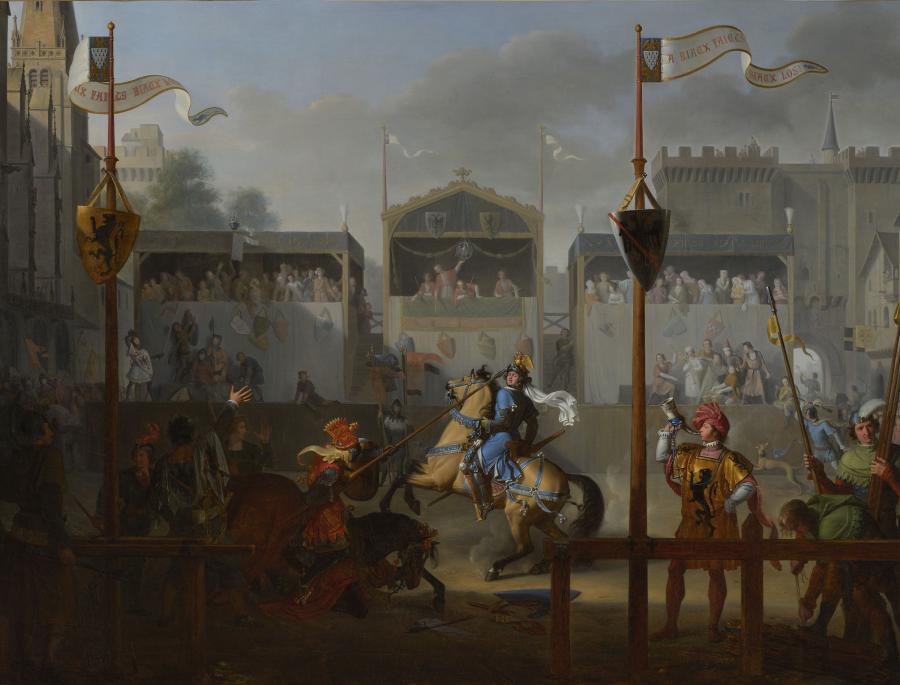 Pierre Révoil, le Tournoi, 1812. 