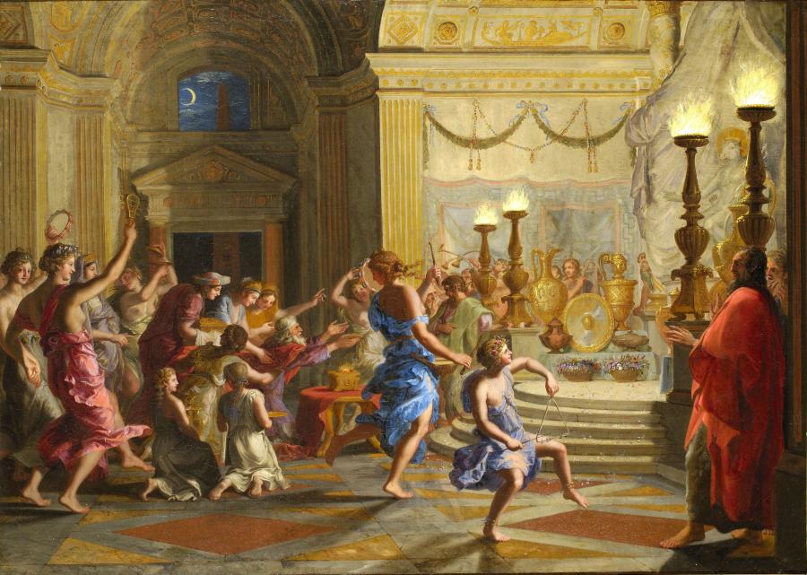 Jacques Stella, Salomon sacrifiant aux idoles, ca 1650.
