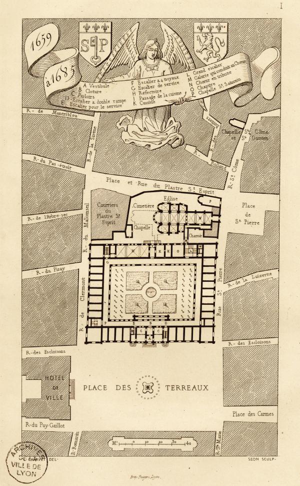 Gravure de Séon (Reconstitution du projet original) d'après Léon Charvet, 1870