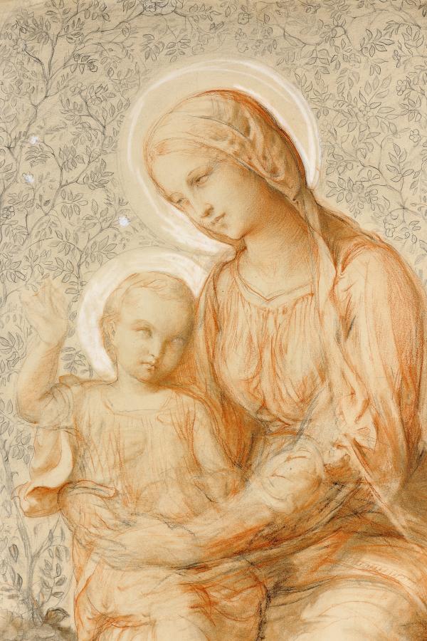Janmot, Vierge à l'enfant, 1848-1850
