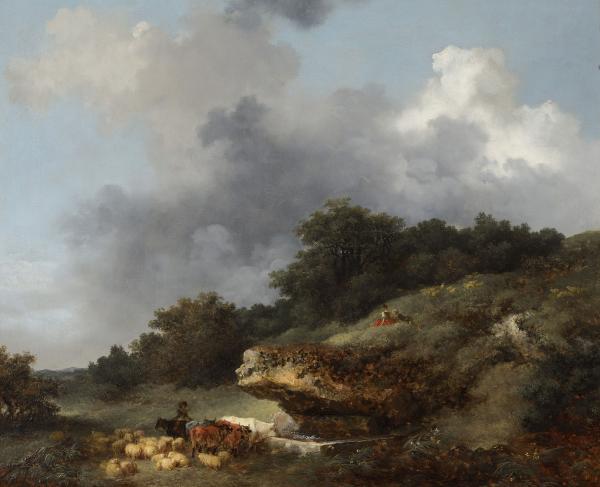 Jean-Honoré Fragonard, L'Abreuvoir, après 1780.