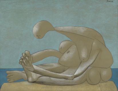 Pablo Picasso, Femme assise sur la plage, 1937.